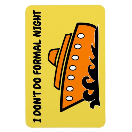 クルーズおもしろいキャビンのドアのマグネット – フォーマルナイト マグネット (縦)