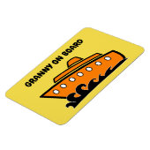 クルーズおもしろいキャビンのドアマグネット – ボード上のおばあちゃん マグネット (左側)