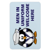 クルーズおもしろいキャビンのドアマグネット – 男性の制服 マグネット (縦)