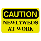 クルーズおもしろいキャビンのドア磁石 – 新婚の仕事場 マグネット (横)