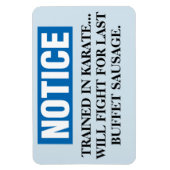 クルーズおもしろいキャビンのドア磁石 – 最後のソーセージ マグネット (縦)