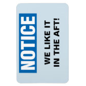 クルーズおもしろいキャビンのドア – 我々はAftでそれが好き! マグネット (縦)