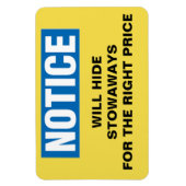 クルーズおもしろいキャビンのドア – 高速道路を隠す マグネット (縦)