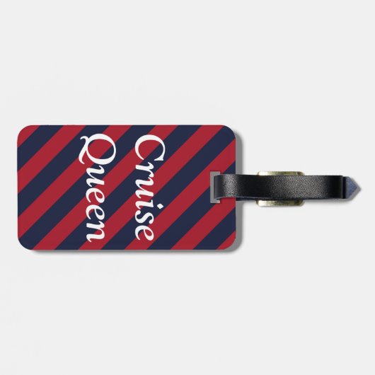 クルーズおもしろいクイーンラゲージタグギフト ラゲッジタグ (裏面横)