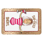 クルーズおもしろいシップの漫画の彼女のためのサイン マグネット (横)