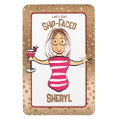 クルーズおもしろいシップの漫画の彼女のためのサイン マグネット (縦)