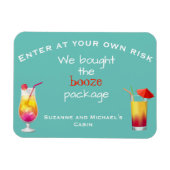 クルーズおもしろいドアパーソナライズされたーブーゼパッケージキャビン マグネット (横)