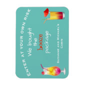 クルーズおもしろいドアパーソナライズされたーブーゼパッケージキャビン マグネット (縦)