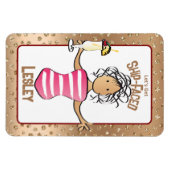 クルーズおもしろいバケーション船のドア マグネット (横)