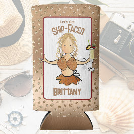 クルーズおもしろいビーチバガーリーケーションドリンク スリム缶クーラー