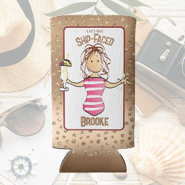 クルーズおもしろいビーチバケーションフォーザトロピカル スリム缶クーラー