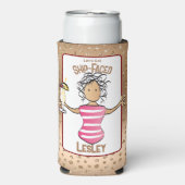 クルーズおもしろいビーチバケーションフォームドリンク スリム缶クーラー (Seltzer正面)