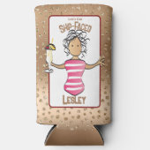 クルーズおもしろいビーチバケーションフォームドリンク スリム缶クーラー (正面)