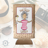 クルーズおもしろいビーチバケーションフォームドリンク スリム缶クーラー