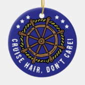 クルーズおもしろい恋人引用文クリスマス セラミックオーナメント (正面)