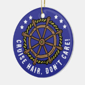 クルーズおもしろい恋人引用文クリスマス セラミックオーナメント (左)