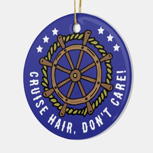 クルーズおもしろい恋人引用文クリスマス セラミックオーナメント (左)