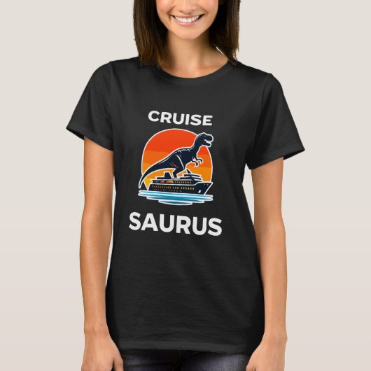 クルーズおもしろい恐竜 Tシャツ (正面)