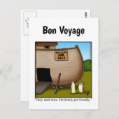 クルーズおもしろい船ユーモアのはがき ポストカード (正面/裏面)