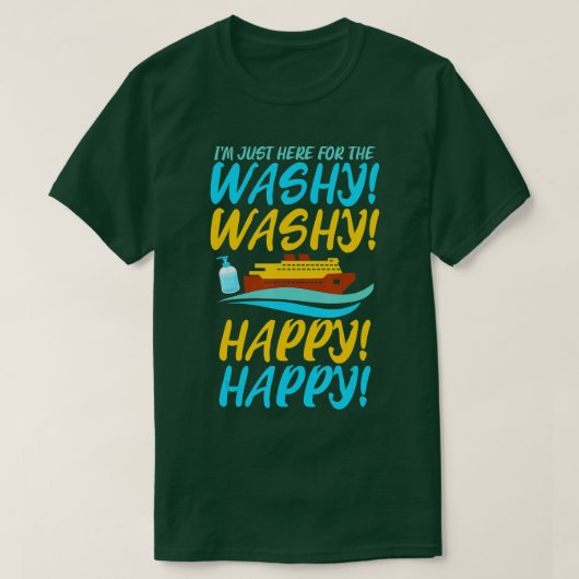 クルーズおもしろいSジャストジャストフォーワイHappy Hap Tシャツ (デザイン正面)
