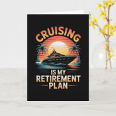 クルーズが私の定年計画 笑えるクルーズ カード (黄色い花)