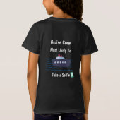  クルーズで楽しむ子供たちの自撮り写真をカスタマイズ  Tシャツ (裏面)