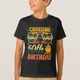 クルーズで50歳の誕生日を祝う 50代 Tシャツ