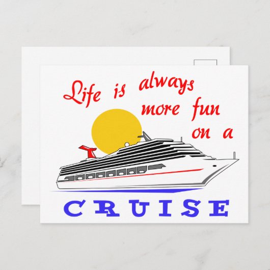 クルーズのおもしろいをもっと見る ポストカード (正面/裏面)
