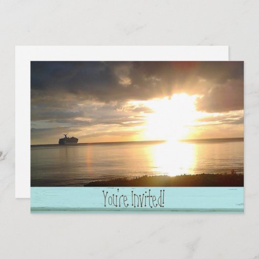 クルーズのご招待 招待状 (正面/裏面)