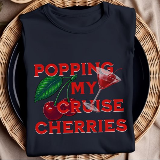 クルーズのチェリーを弾けさせる！面白いクルーズTシャツ Tシャツ