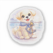 クルーズの子犬の錨 ディカットステッカー シール (正面)