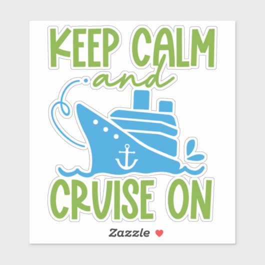 クルーズのKeep Calm シール (シート)