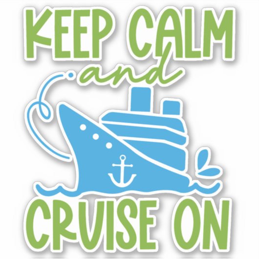 クルーズのKeep Calm シール (正面)