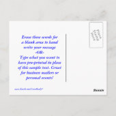 クルーズはがき ポストカード (裏面)