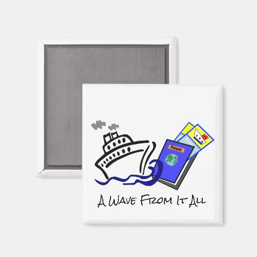 クルーズをテーマにした磁石 マグネット (正面/裏面)