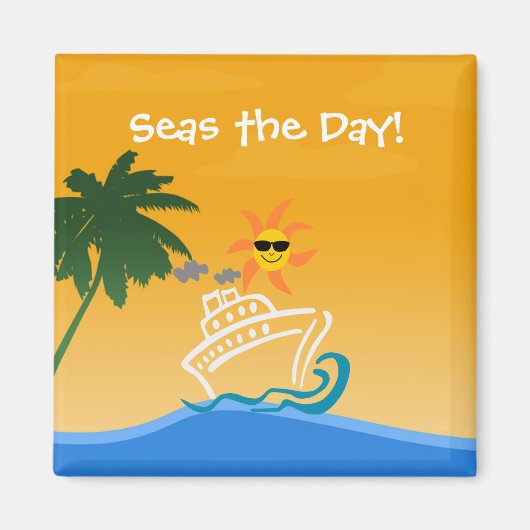 クルーズをテーマにした磁石 マグネット (正面)