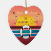 クルーズアニバーサリー – サンセットテンプレート セラミックオーナメント (右)