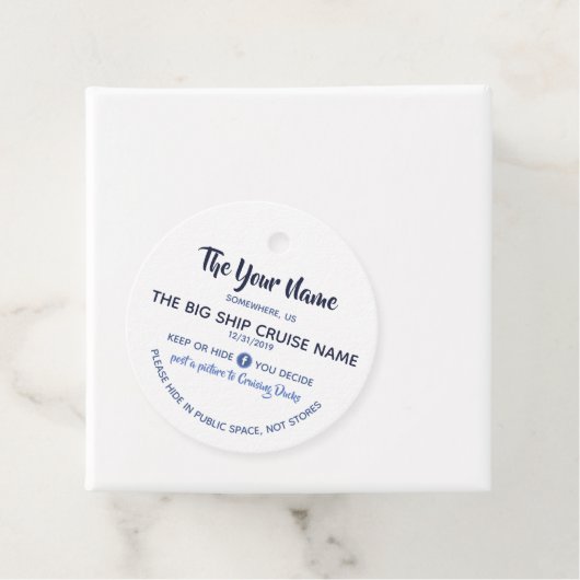 クルーズアヒルのカスタム フェイバータグ (インサイチュ)