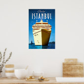 クルーズイスタンブ地中海のル、海、トルコ、ヴィンテージ ポスター (キッチン)