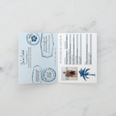 クルーズウェディングパスポート招待状 招待状 (内部)