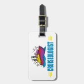 クルーズオリスト-クおもしろいルーズシップバケーション ラゲッジタグ (正面縦)