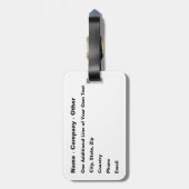 クルーズオリスト-クおもしろいルーズシップバケーション ラゲッジタグ (裏面縦)