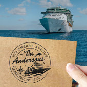 クルーズカスタムシップ付き差出人住所 セルフインキングスタンプ