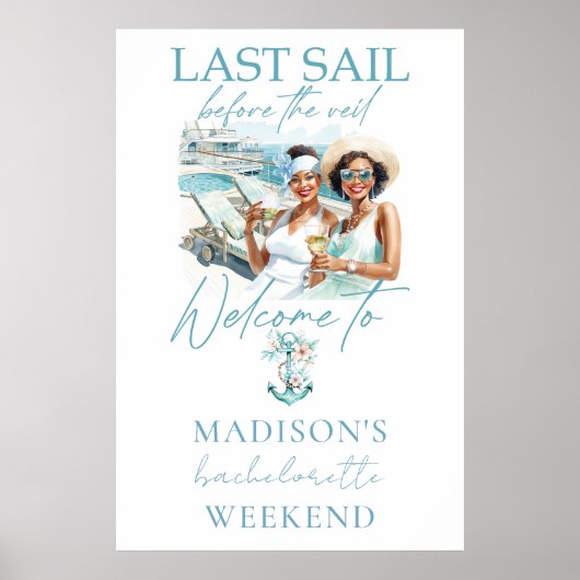 クルーズカスタムバチェロレッテ水彩 ポスター (正面)