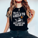 クルーズカスタムマッチンググループクルーズが最も多い Tシャツ<br><div class="desc">グループのマッチングシャ笑わされるツ「Most Possible To」でスタイルでクルーズの準備！家族の休暇、友人の休暇、またはbacheloretteパーティーに最適な、これらのシャツはあなたのグループのすべての人を笑わせることが保証されている。「船酔いしやすい」「カラオケを引き継ぐ可能性が高い」「見知らぬ人のインスタグラム上で最後になる可能性が高い」など、機知に富んだタイトルや対応する画像から選べる。 非常に多くのオプションで、あなたはあなたのグループの各メンバーに最適なフィットを見つける。私たちのシャツは高品質材料と来サイズの範囲で作られ、誰もが快適で快適にフィットを確保する。さらに、シャツは色々な色で用意され鮮やか、普通のクルーズ服の海で目立つことができる。今後のクルーズをさらに思い出に残すおもしろいこパーソナライズされたと、そして「最も可能性の高い」グループマッチングシャツ。今日は君の命令で公海に出る準備をしろ！</div>