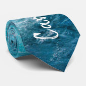 クルーズカリブのターコイズウェイクトラベル写真 ネクタイ (ロール)