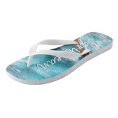 クルーズカリブのターコイズウェイクトラベル写真 ビーチサンダル (アングル)