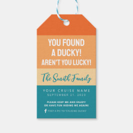 クルーズカリブのダック ギフトタグ
