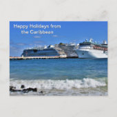 クルーズカリブのホリデーグリーティング シーズンポストカード (正面)