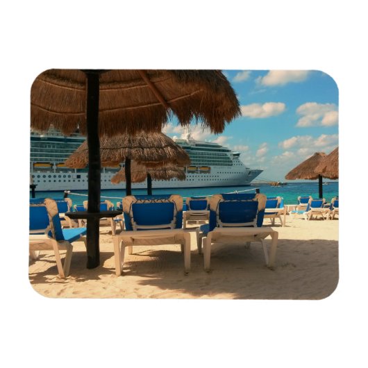 クルーズカリブの船 マグネット (横)